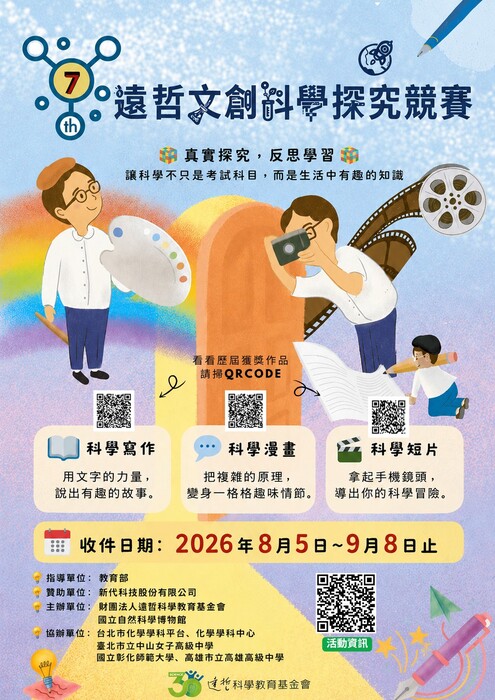 第七屆遠哲文創科學探究競賽_競賽海報